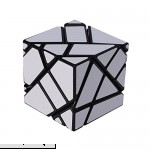 I-xun® Newest Type Ghost Mirror cube 3x3x3 Sticker Puzzle Cube Mirror CubeSilver Black  B01EY1153G